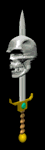 Skull Sword with moving jaw